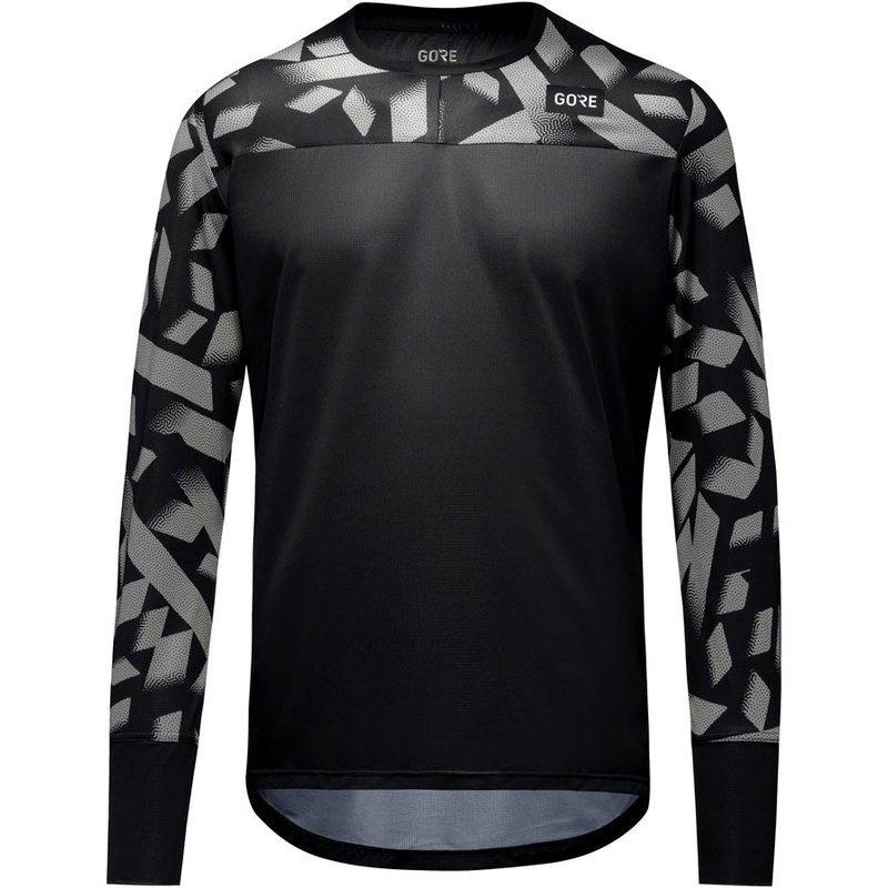 Gorewear Trail KPR Daily Long Sleeve Jersey – Black/Lab Gray Mens Large