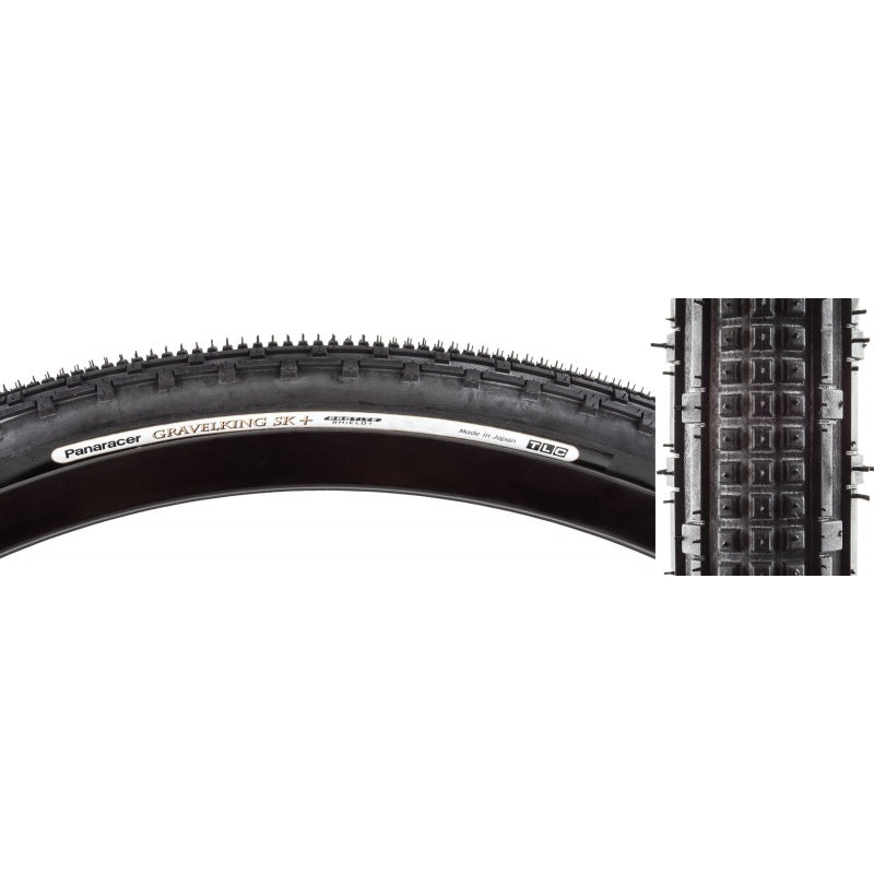 Panaracer GravelKing SK Plus Tire – 700 x 35 Tubeless Folding BLK  ProTite Protection