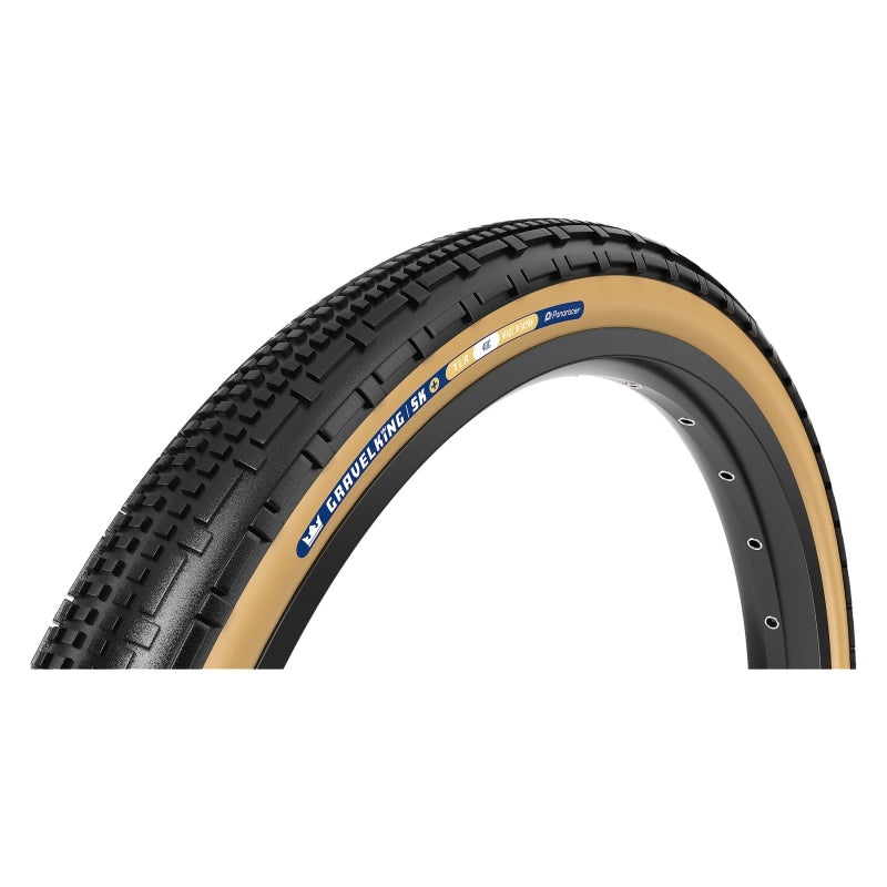 Panaracer GravelKing SK Plus Tire – 700 x 50 Tubeless Folding Black/Brown