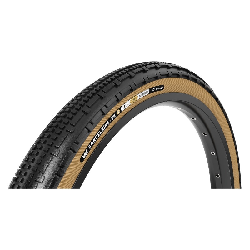 Panaracer GravelKing SK R Tire – 700 x 30 Tubeless Folding Black/Amber