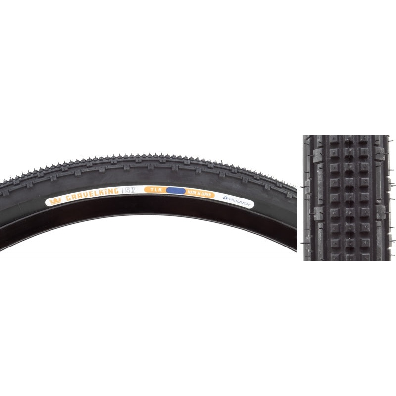 Panaracer GravelKing SK Tire – 700 x 30 Tubeless Folding Black