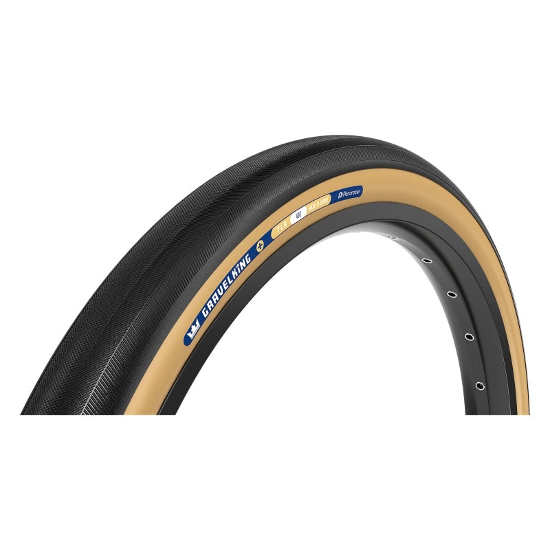 Panaracer GravelKing Slick Plus Tire – 700 x 40 Tubeless Folding Black/Brown