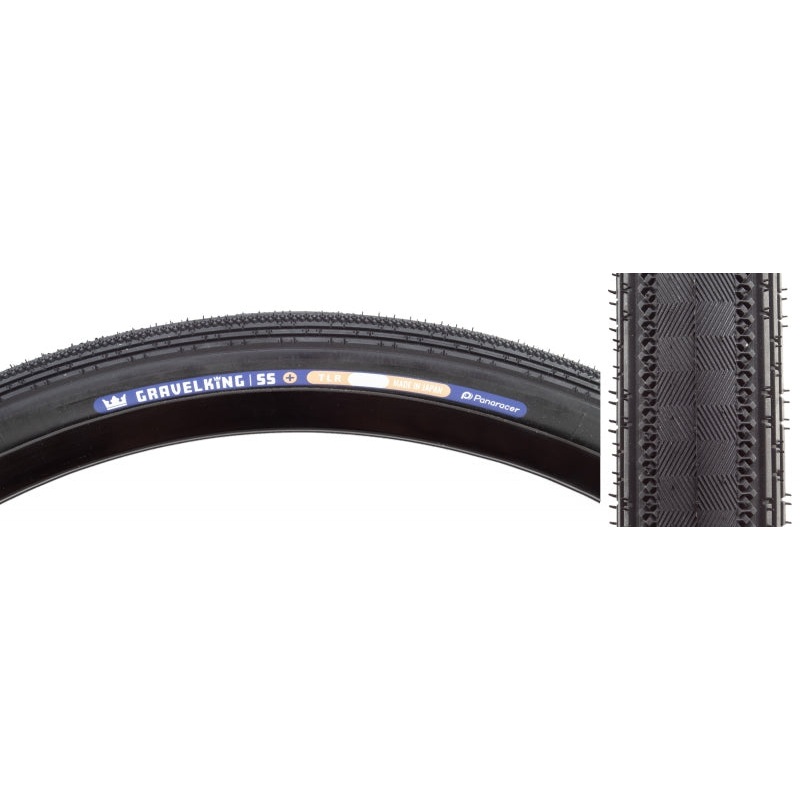 Panaracer GravelKing SS Plus Tire – 700 x 30 Tubeless Folding Black