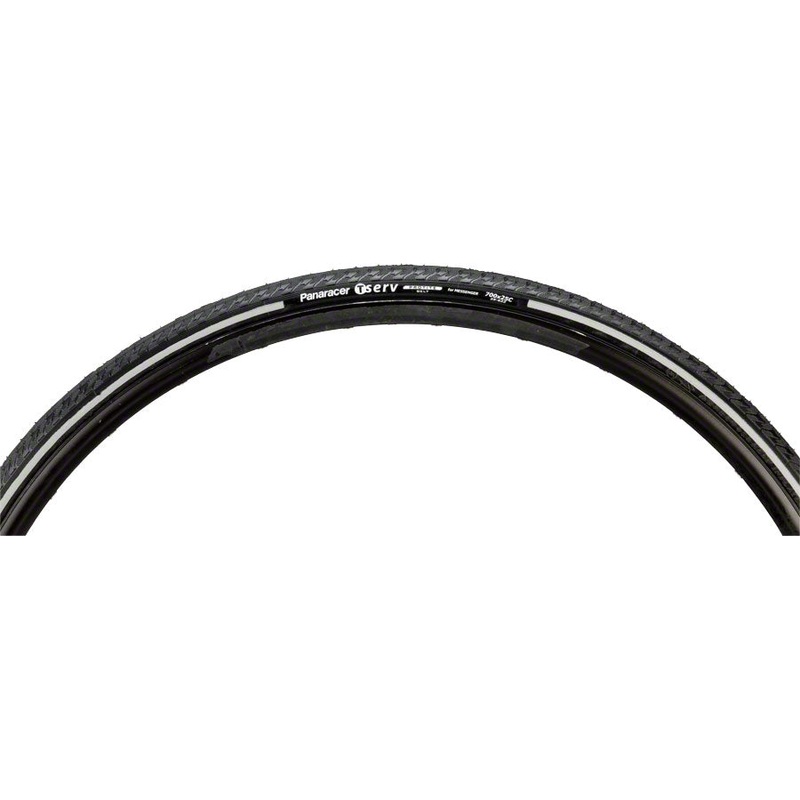 Panaracer T-Serv Protite Tire – 700 x 32 Clincher Folding BLK/Reflective 60tpi