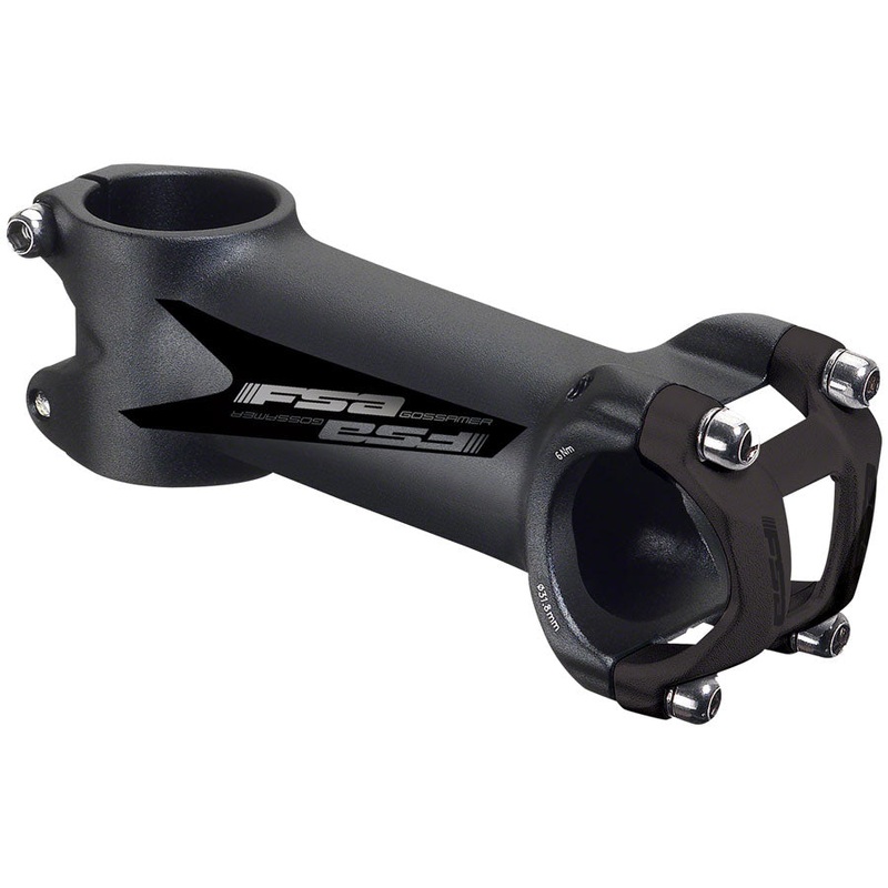 Full Speed Ahead Gossamer Stem – 80mm 31.8 Clamp +/-6 1 1/8″ Alloy Black