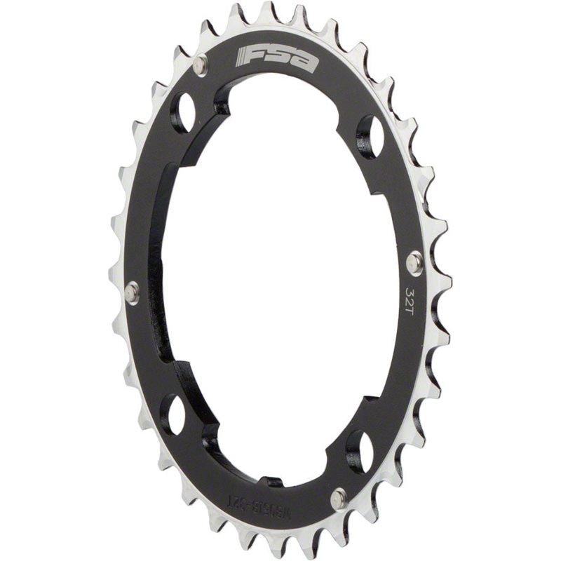 Full Speed Ahead MTB Pro Double Chainring – 38t 104 BCD 4-Bolt Aluminum D10 BLK