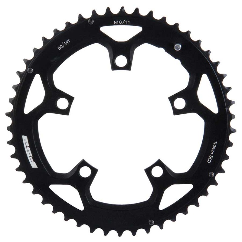 Full Speed Ahead Pro Road Chainring – 46t 110 BCD Aluminum N11 Black