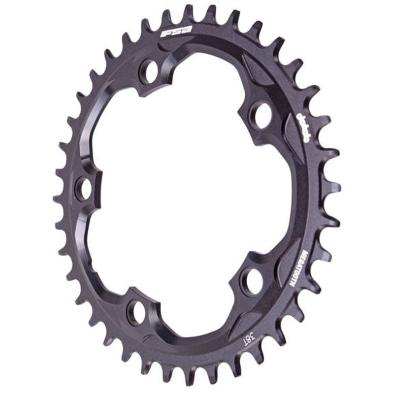 Full Speed Ahead Super Road Megatooth Chainring – 38t 110mm BCD 5-Bolt Aluminum For 1×11-Speed BLK