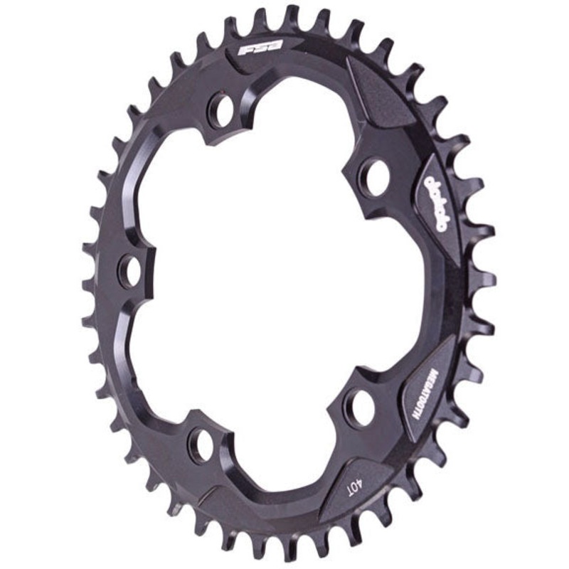 Full Speed Ahead Super Road Megatooth Chainring – 40t 110mm BCD 5-Bolt Aluminum For 1×11-Speed BLK