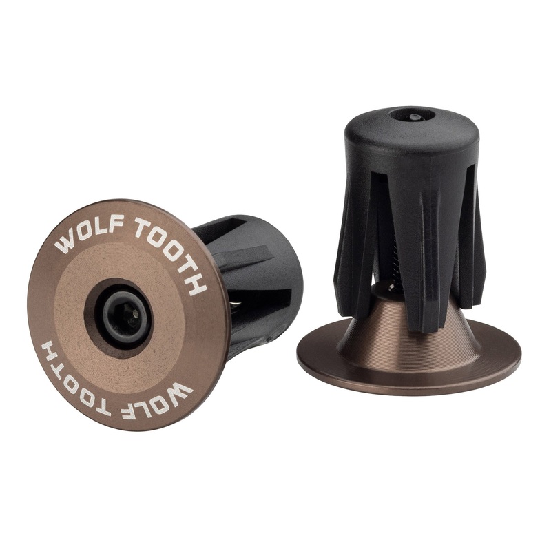 Wolf Tooth Alloy Bar End Plugs – Espresso