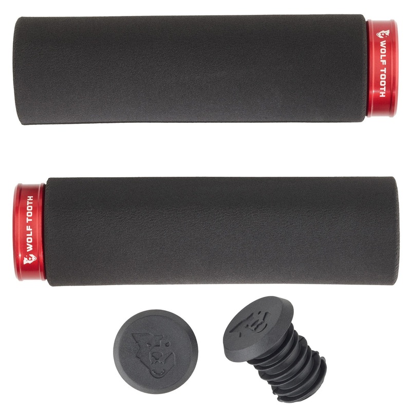 Wolf Tooth Fat Paw Lock-on Grips – Black/Red