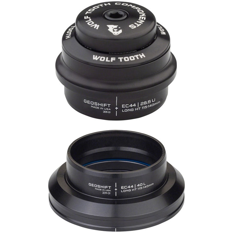 Wolf Tooth GeoShift Performance Angle Headset – 1 Deg Long EC44/EC44 Black