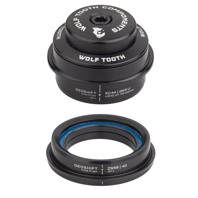Wolf Tooth GeoShift Performance Angle Headset – 2 Deg Long EC44/ZS56 Black