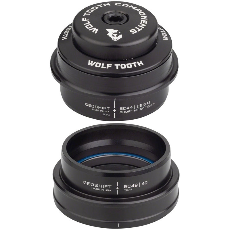 Wolf Tooth GeoShift Performance Angle Headset – 2 Deg Short EC44/EC49 Black