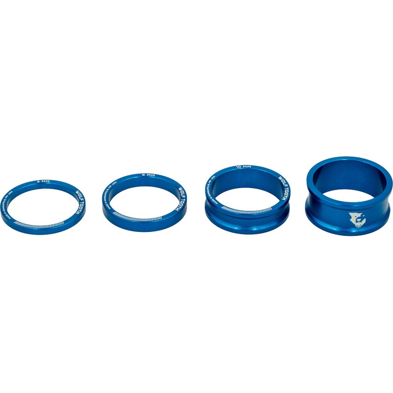 Wolf Tooth Headset Spacer Kit 3 5 10 15mm Blue