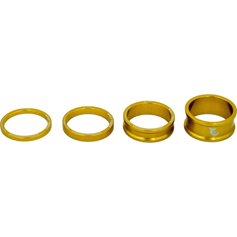 Wolf Tooth Headset Spacer Kit 3 5 10 15mm Gold
