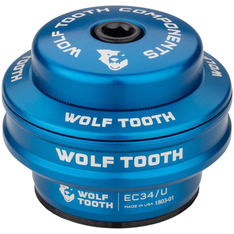 Wolf Tooth Premium Headset – EC34/28.6 Upper 16mm Stack Blue