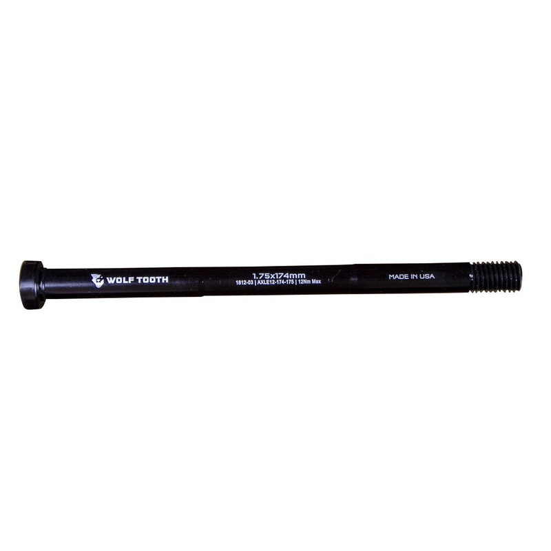 Wolf Tooth Rear Thru Axle – M12 1.75 x 174mm Black