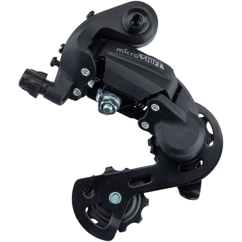 microSHIFT M21 Rear Derailleur – 67 Speed Super Short Cage Black