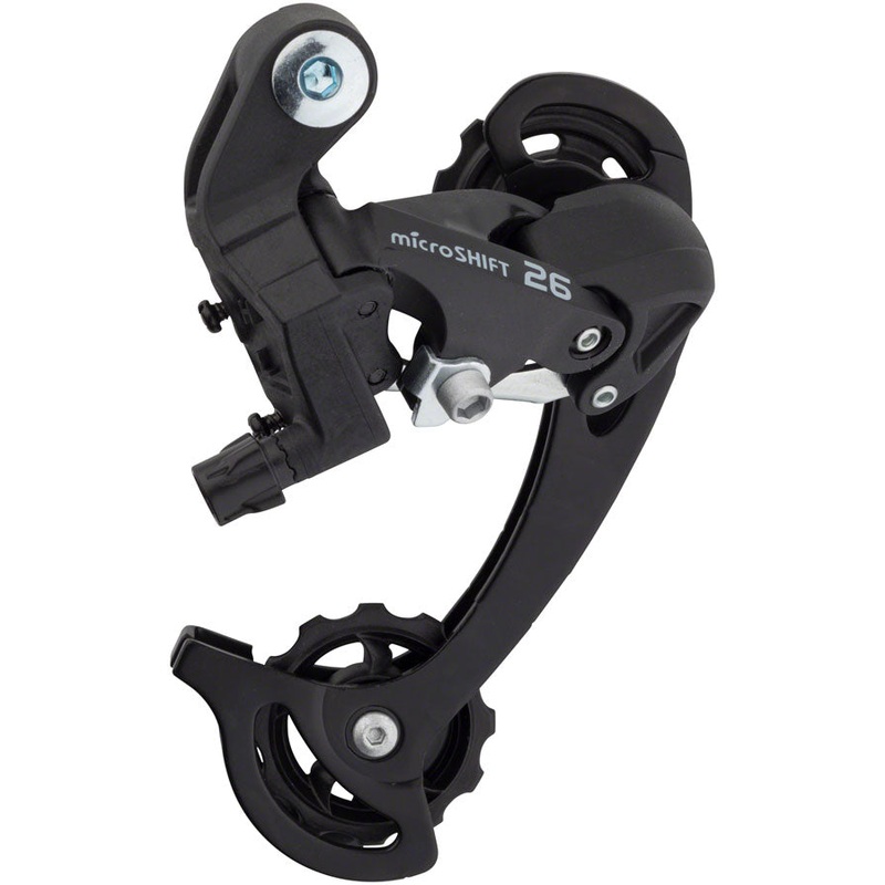 microSHIFT M26 Rear Derailleur – 78 Speed Long Cage Black