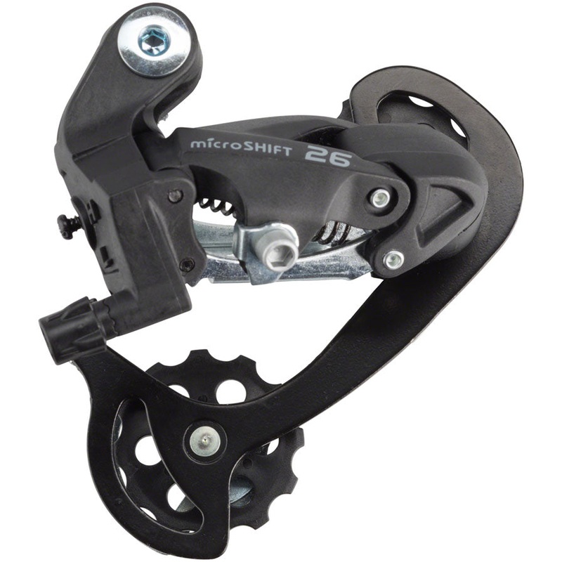 microSHIFT M26 Rear Derailleur – 78 Speed Short Cage Black