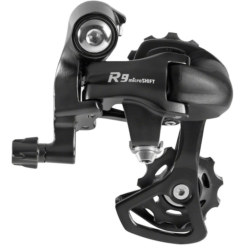 microSHIFT R9 Rear Derailleur – 9-Speed Short Cage Shimano Road Compatible BLK