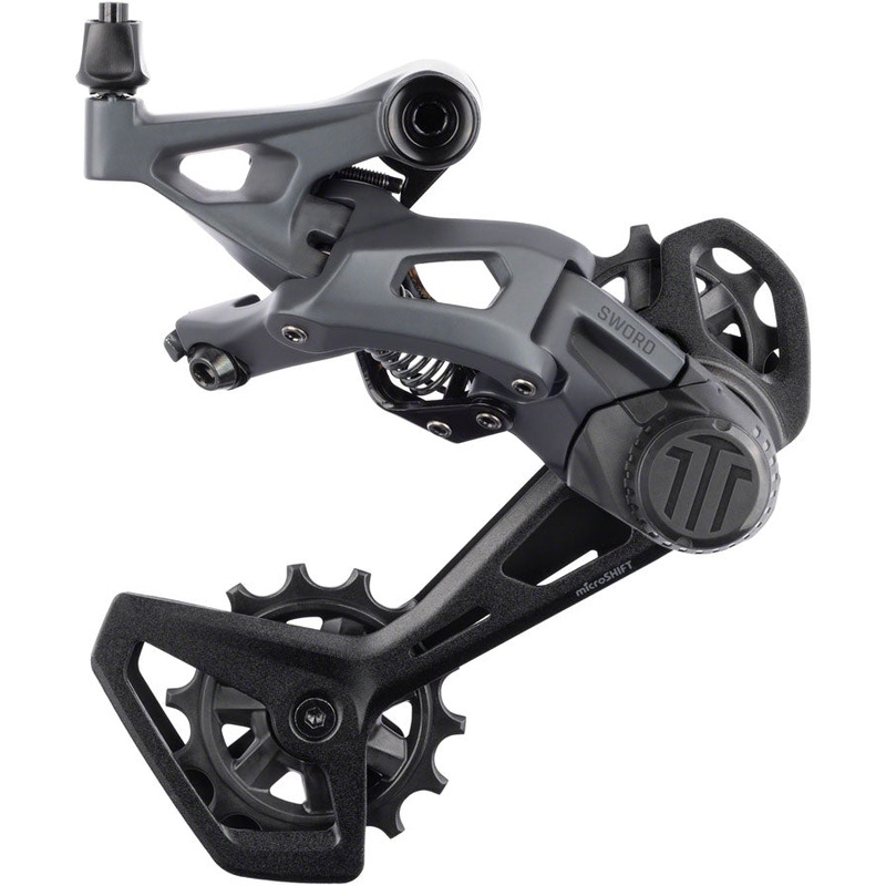 microSHIFT Sword Rear Derailleur – 10-Speed Long Cage Compatible Sword 2x Gray