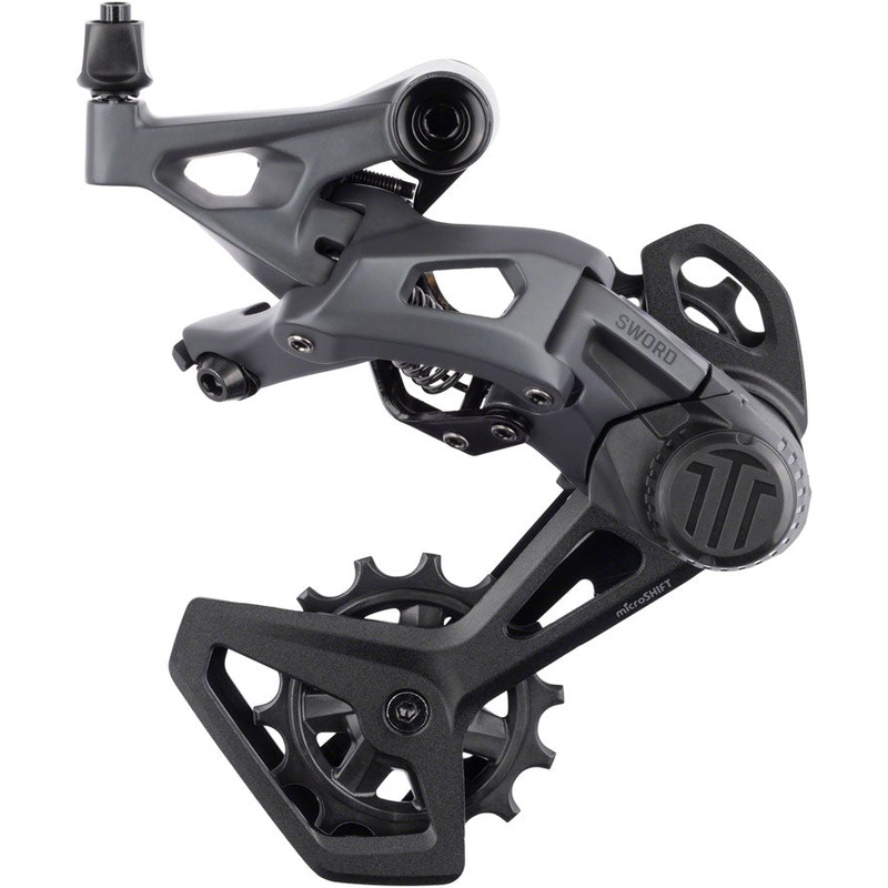 microSHIFT Sword Rear Derailleur – 10-Speed Medium Cage Compatible Sword 1x Gray