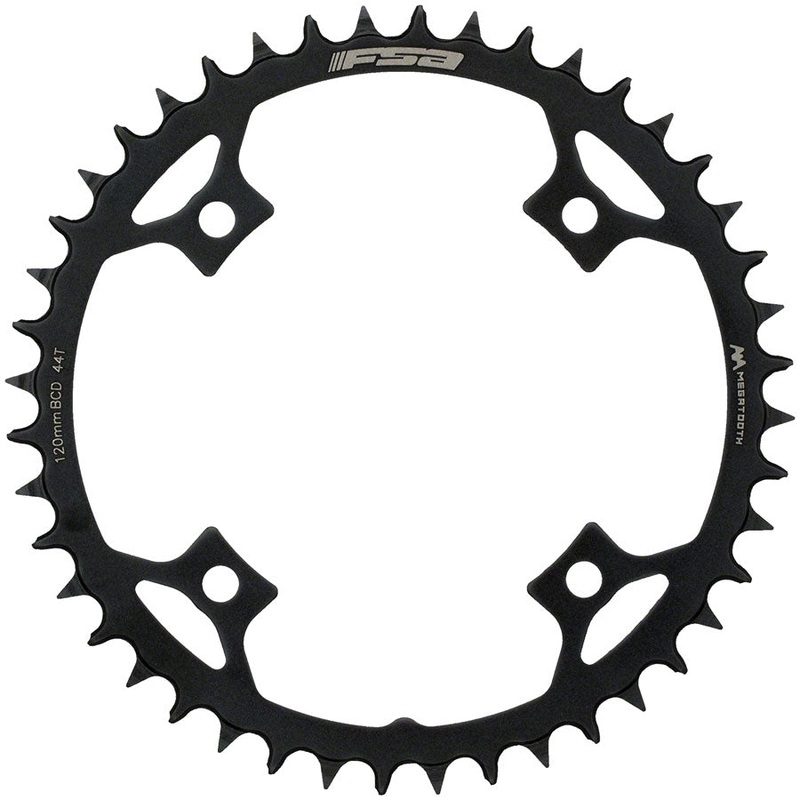 Full Speed Ahead Gossamer Pro AGX+ MegaTooth Chainring – 44t 120mm BCD Aluminum BLK