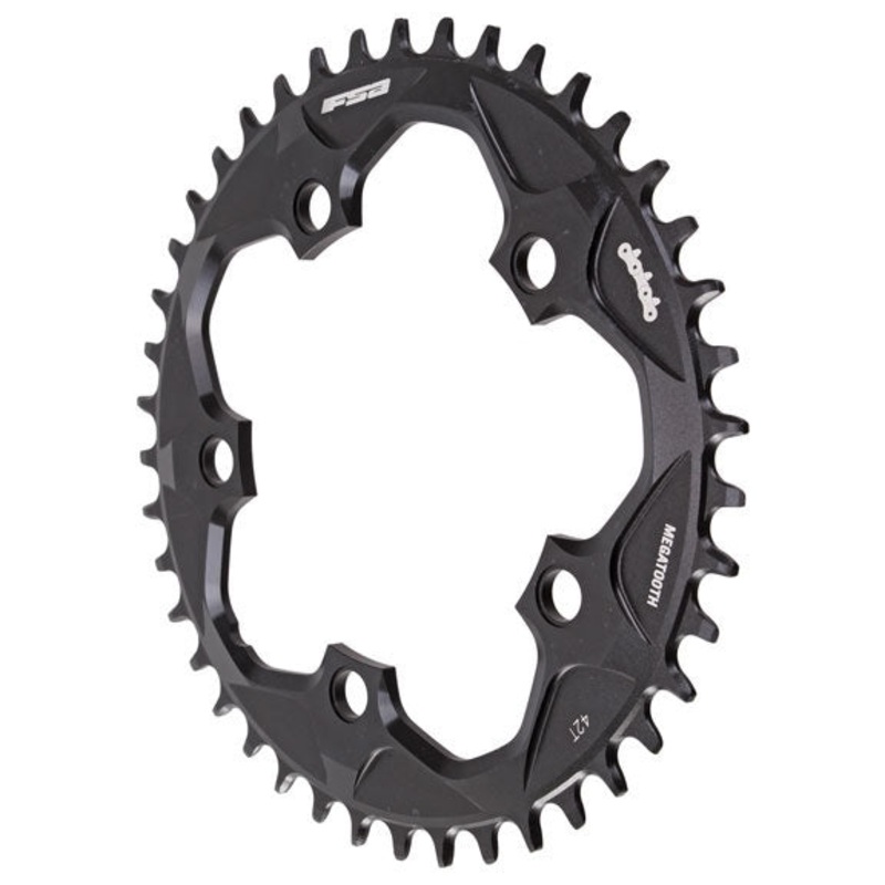 Full Speed Ahead Super Road Megatooth Chainring – 42t 110mm BCD 5-Bolt Aluminum For 1×11-Speed BLK