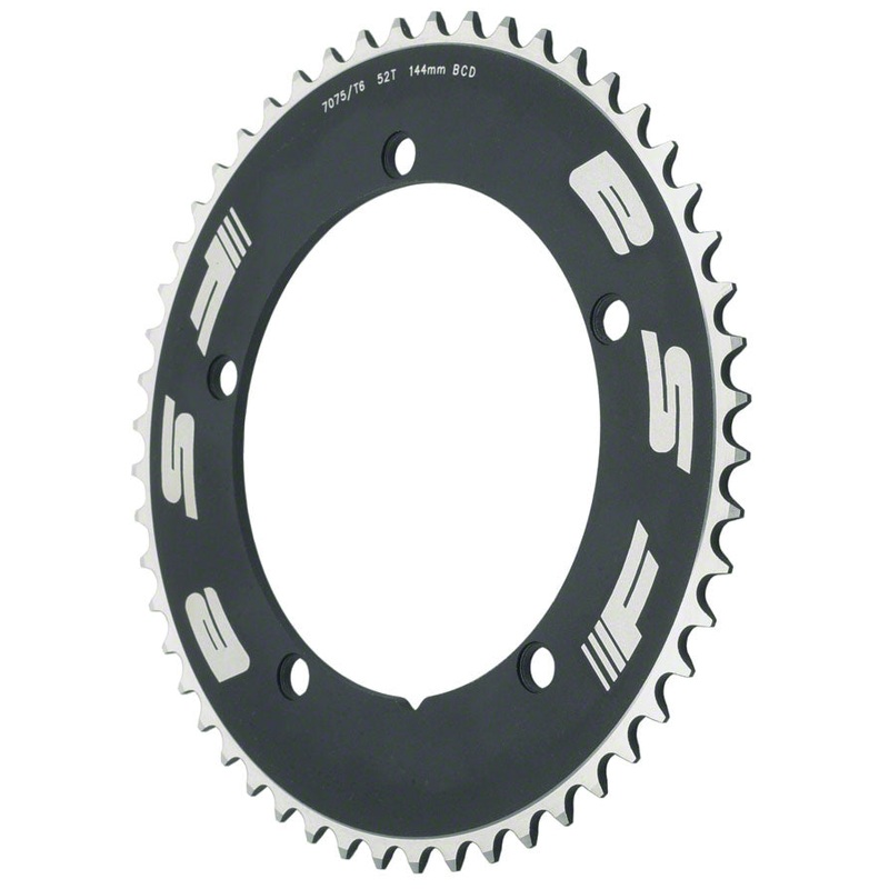 Full Speed Ahead Pro Track 50t x144mm Black Chainring 1/2″x1/8″
