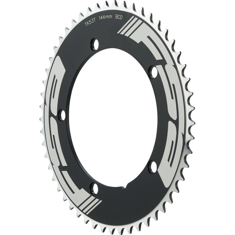 Full Speed Ahead Pro Track Chainring 53t x 144mm 1/2×1/8″ Black