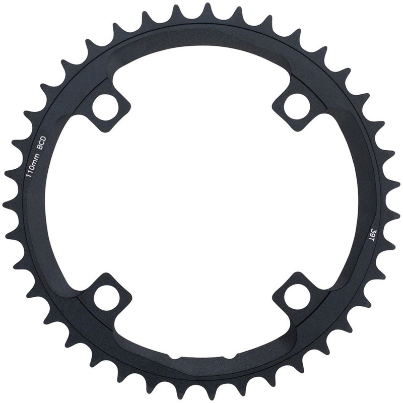 Full Speed Ahead Super ABS Road Chainring – 39t 110 BCD 4-Bolt Aluminum N10/N11 BLK