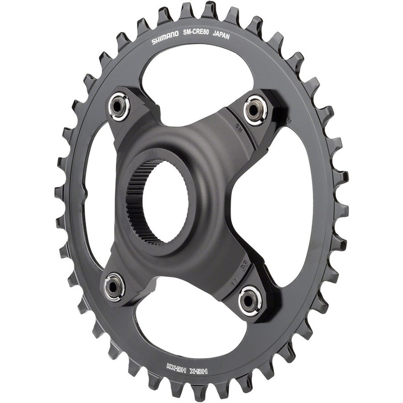 Shimano STEPS SM-CRE80-B Chainring – 38T Without Chainguard 55mm Chainline BLK