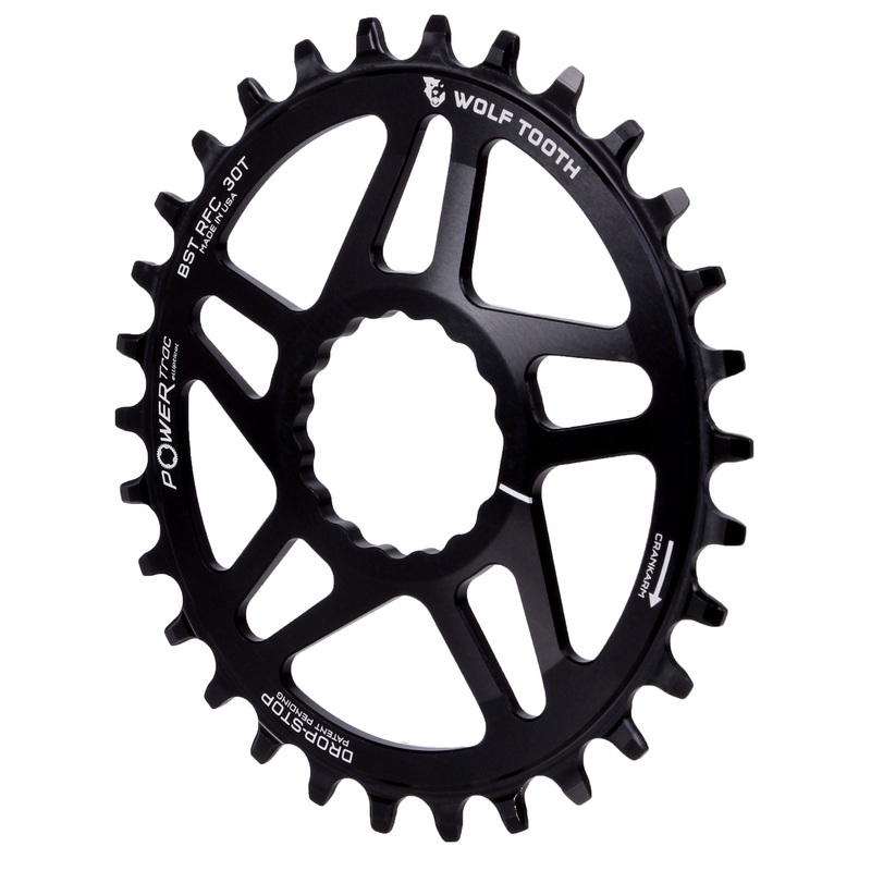 Wolf Tooth Elliptical Direct Mount Chainring – 30t RaceFace/Easton CINCH Direct Mount Drop-Stop B For Boost Cranks 3mm Offset BLK