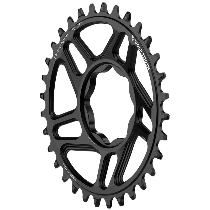 Wolf Tooth Trek TQ Direct Mount Chainring – Drop-Stop ST 32T Black