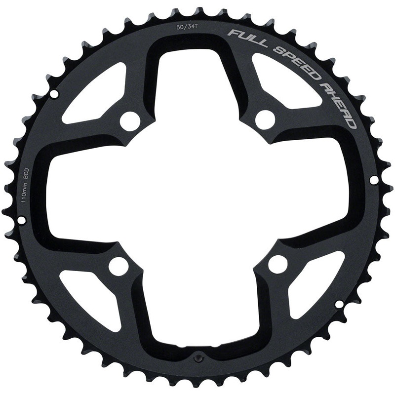 Full Speed Ahead Gossamer ABS Chainring – 50t 110 Full Speed Ahead ABS BCD 4-Bolt Aluminum N10/N11 BLK