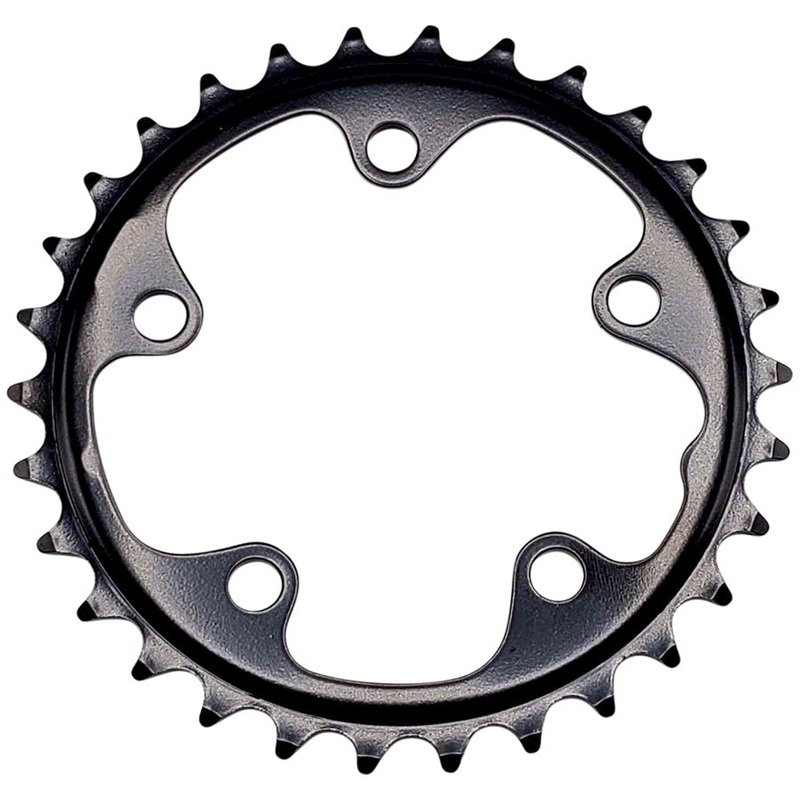 Full Speed Ahead Steel Road Chainring – 30t 80mm BCD Black