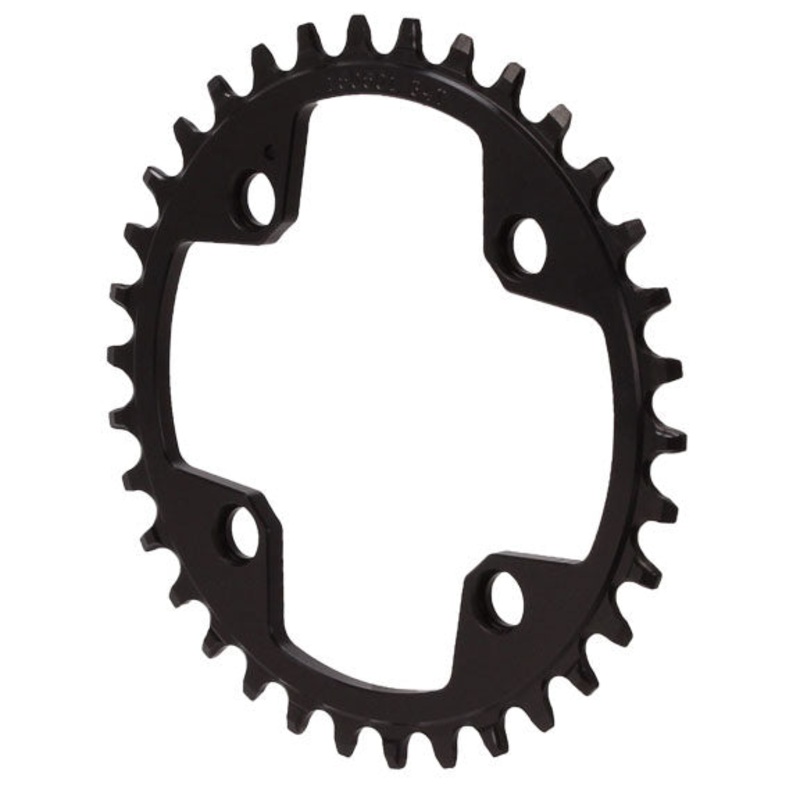 Wolf Tooth 94 BCD Chainring – 34t 94 BCD 4-Bolt Drop-Stop For SRAM Cranks BLK