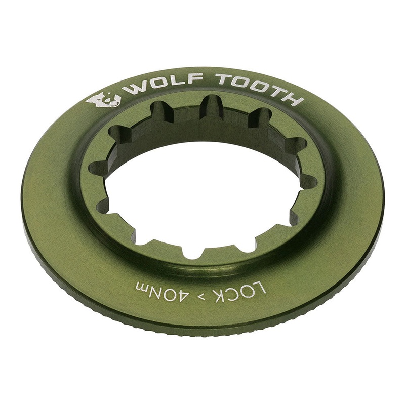 Wolf Tooth CenterLock Rotor Lock Ring – Internal Splined Olive