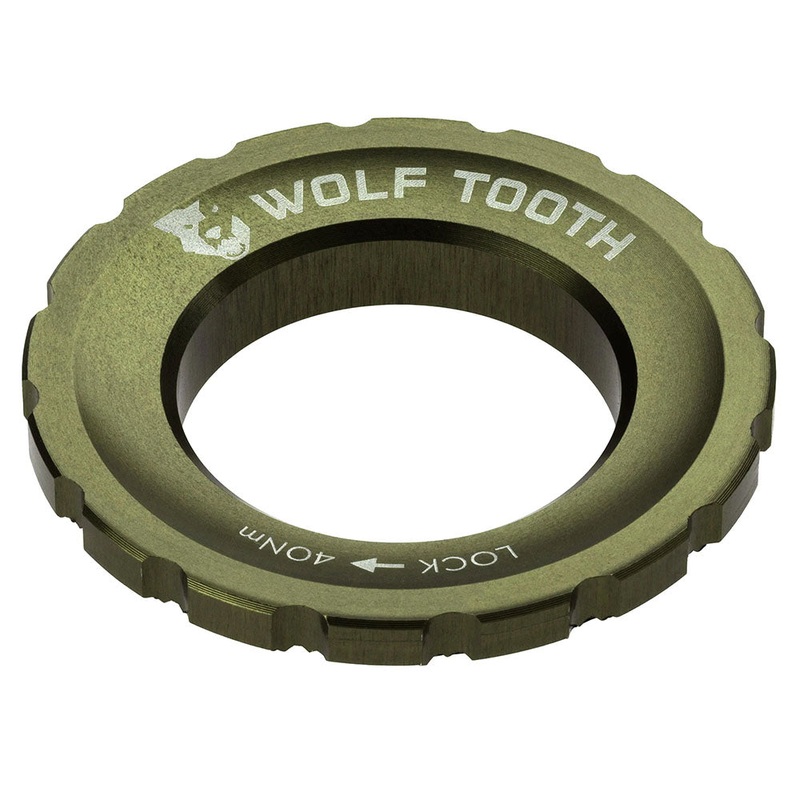 Wolf Tooth CenterLock Rotor Lockring – External Splined Olive