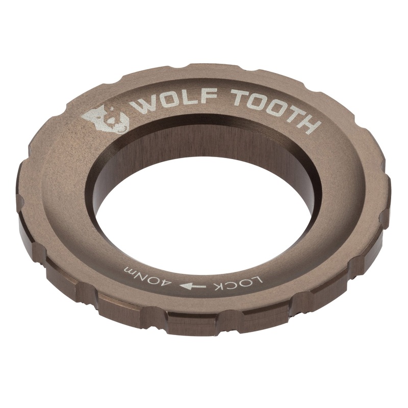 Wolf Tooth CenterLock Rotor Lockring – External Splined Espresso