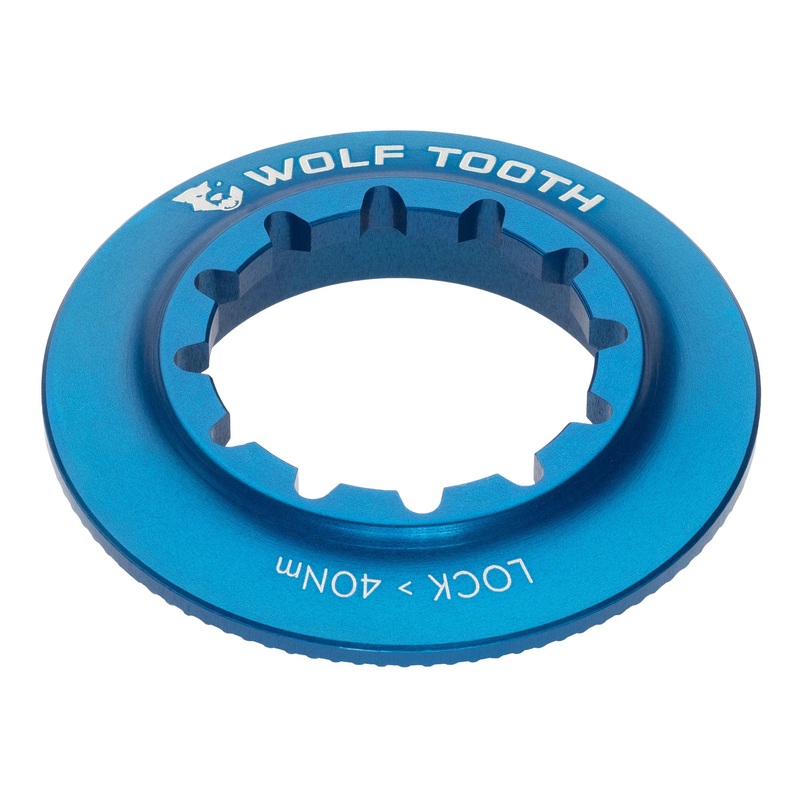 Wolf Tooth Centerlock Rotor Lockring – Internal Splined Blue