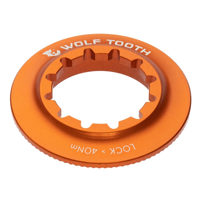 Wolf Tooth Centerlock Rotor Lockring – Internal Splined Orange