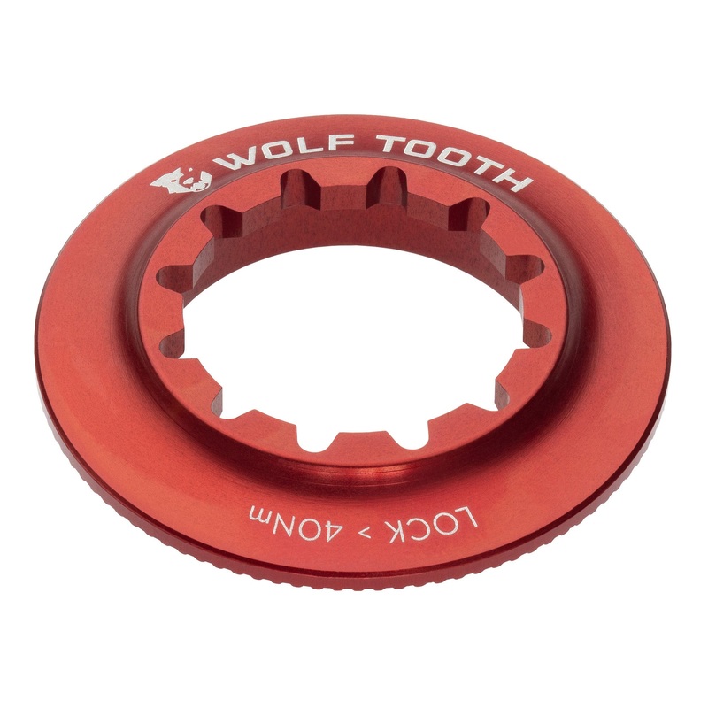 Wolf Tooth Centerlock Rotor Lockring – Internal Splined Red