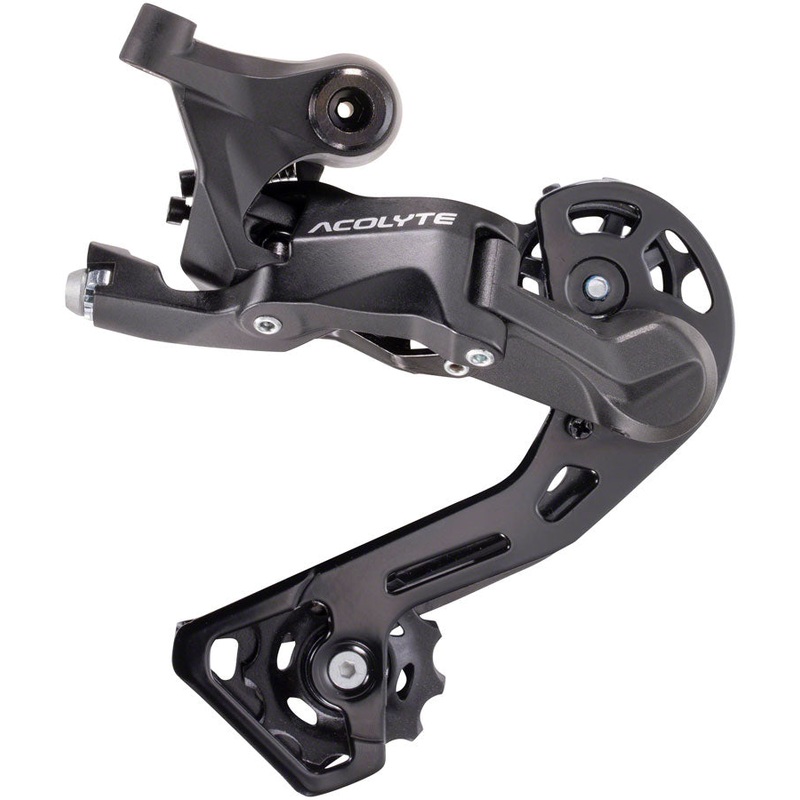 microSHIFT Acolyte Rear Derailleur – 8 Speed Medium Cage Black