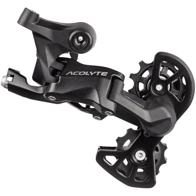 microSHIFT Acolyte Super Short Rear Derailleur – 8 Speed Super Short Cage BLK