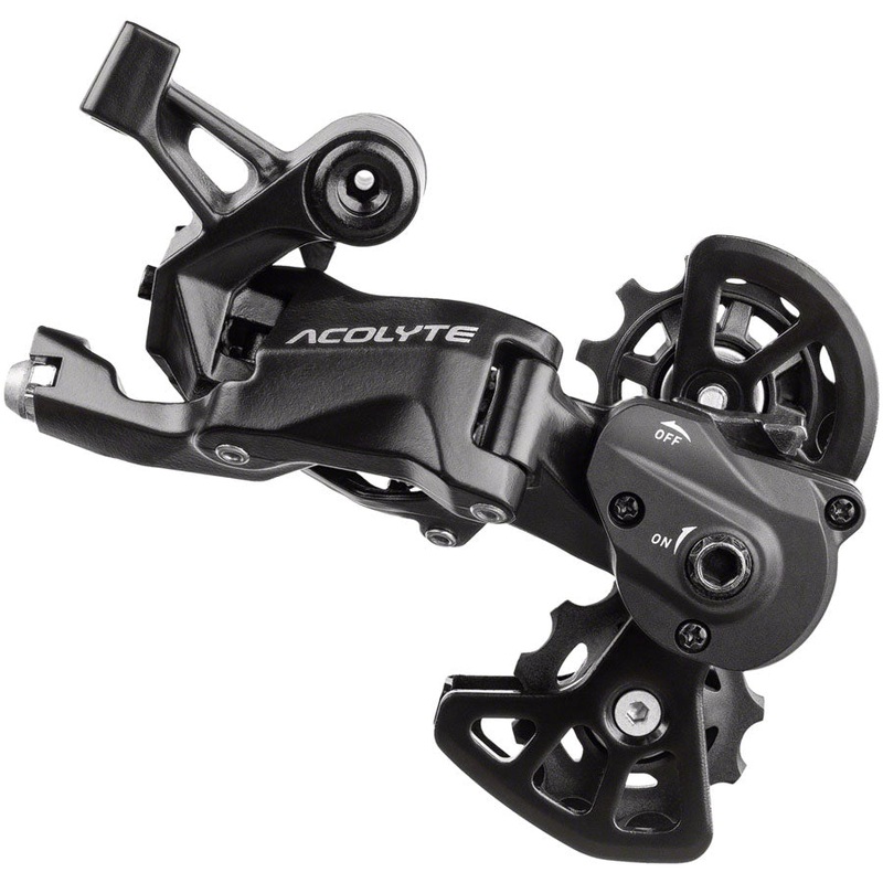 microSHIFT Acolyte Super Short Rear Derailleur – 8 Speed Super Short Cage BLK With SpringLock