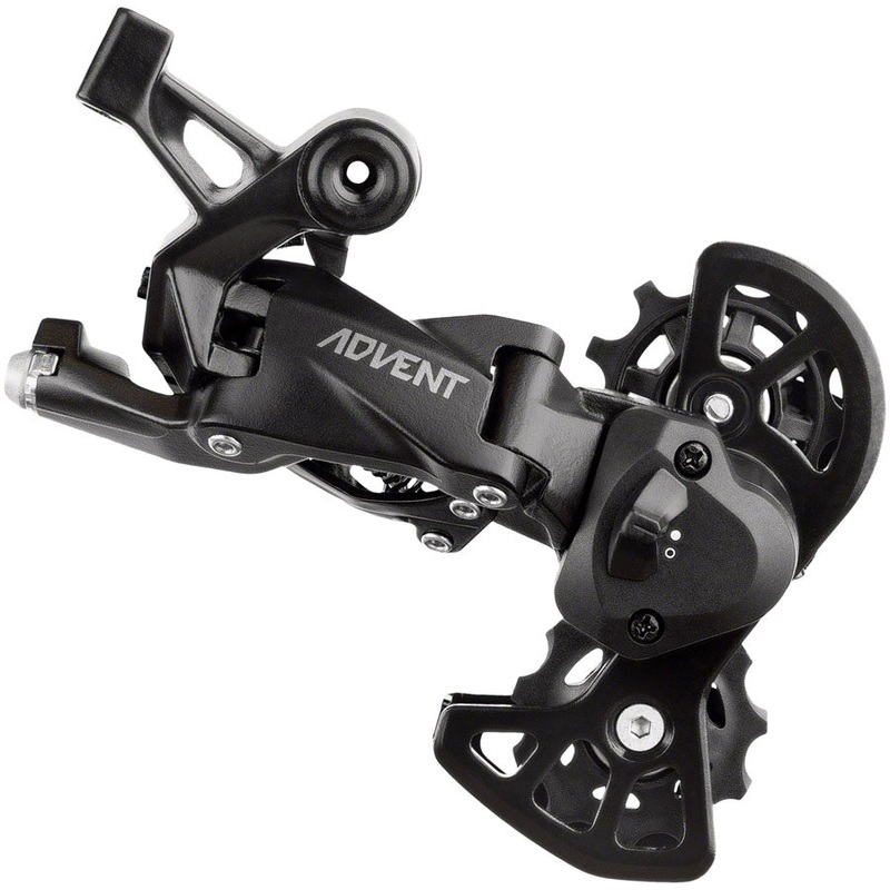 microSHIFT ADVENT Super Short Rear Derailleur – 9 Speed Super Short Cage BLK With Clutch