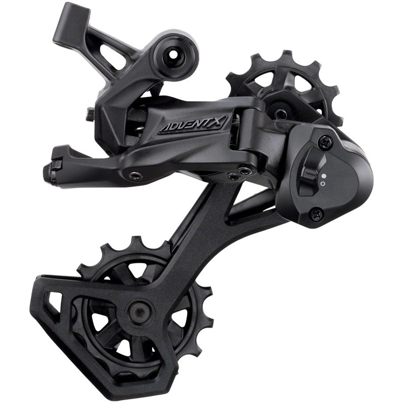 microSHIFT ADVENT X Rear Derailleur – 10-Speed Medium Cage Black With Clutch